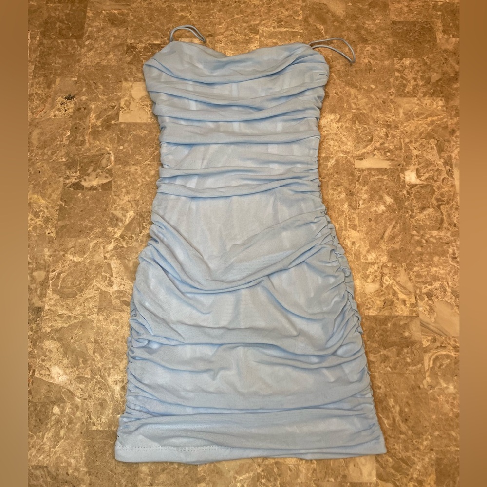 HELLO MOLLY - DINE AND DASH DRESS BLUE